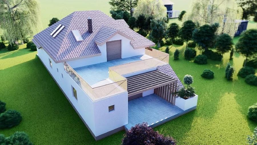 Casă cu 4 camere cu Teren 450 Mp în Moara Vlăsiei