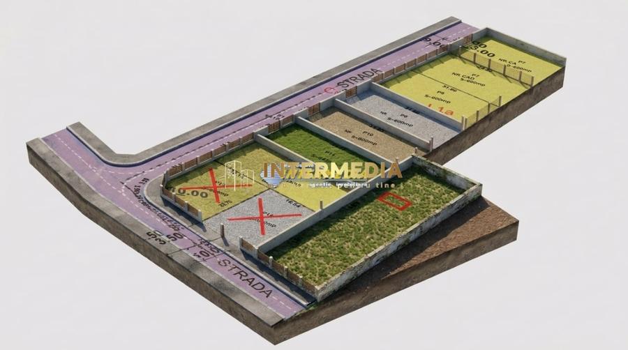 Teren Construcții intravilan de 600 mp, în Cetate