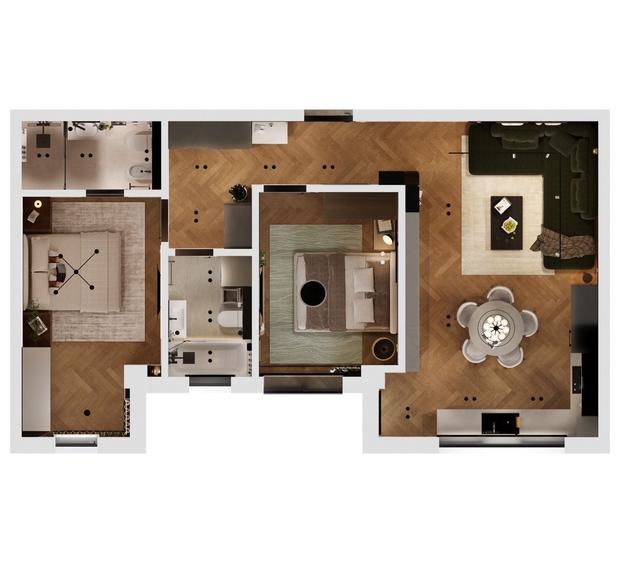 Apartament cu 2 camere în Central