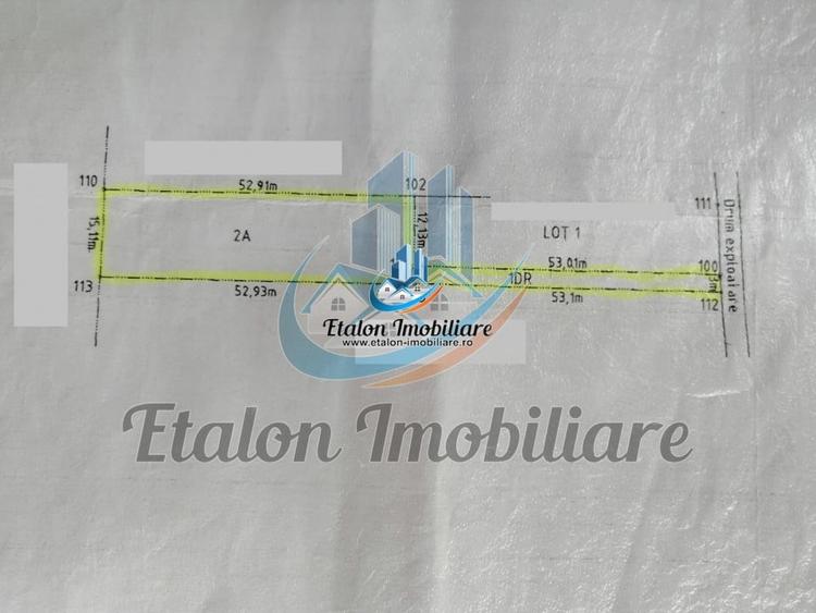 Teren Construcții intravilan de 960 mp, în Periferie