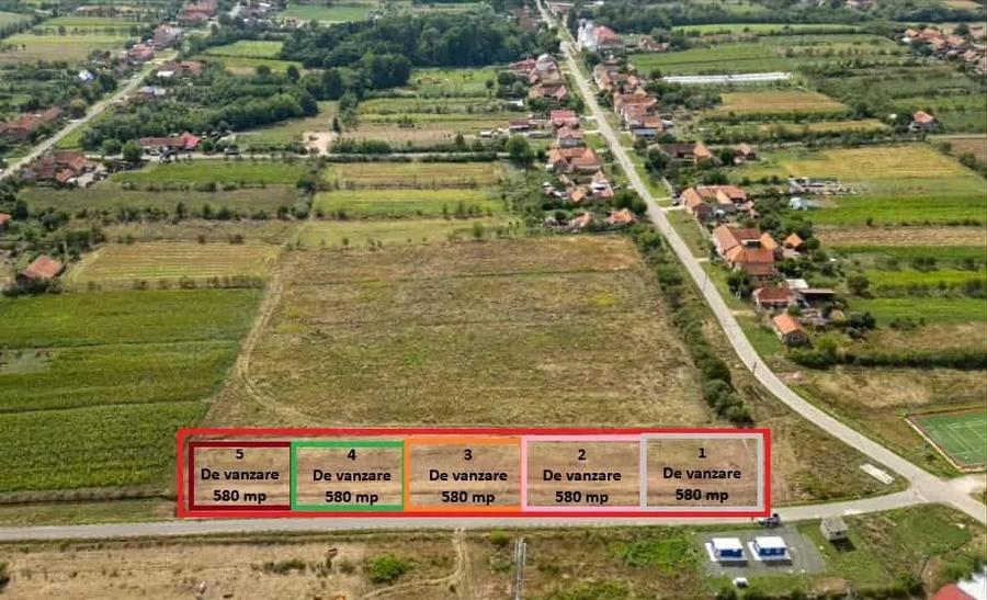Teren de 580 mp, în Herendești