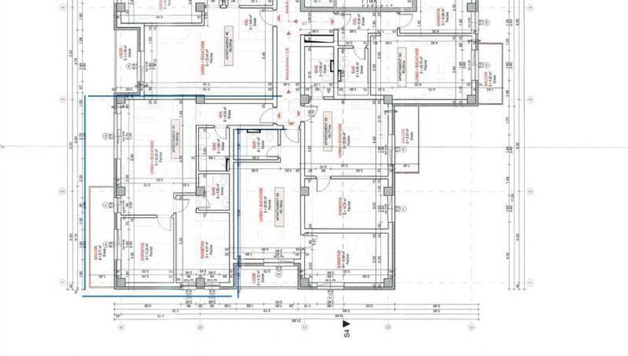 Apartament cu 3 camere decomandat în Centura