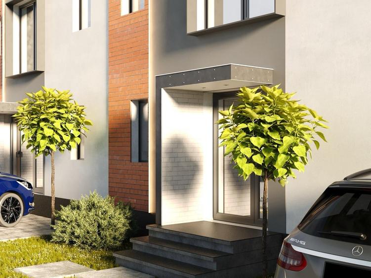 Duplex cu 4 camere cu Teren 200 Mp în Odăi