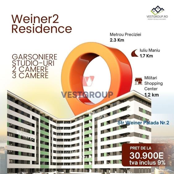 Apartament 2 Camere Direct Dezvoltator Weiner2 VestGroup Stradal - 1