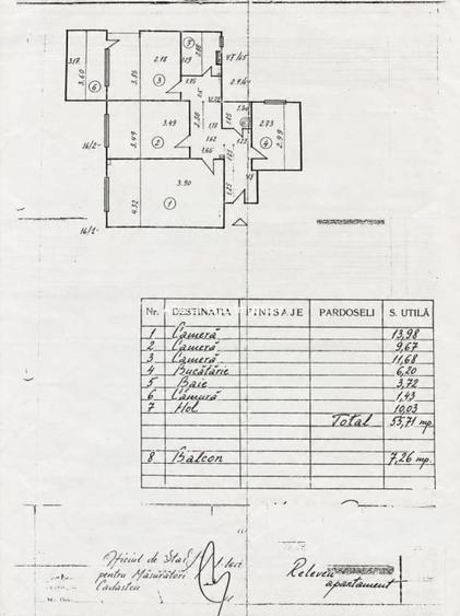 Apartament cu 3 camere în Giurgiului