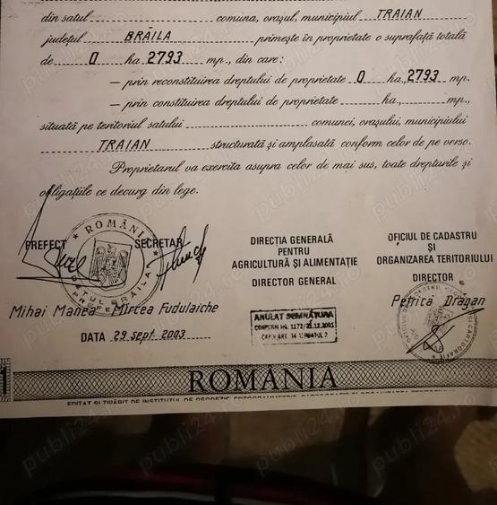 Teren de 2800 mp, în Central