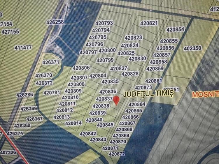 Teren Construcții intravilan de 600 mp, în Moșnița Nouă