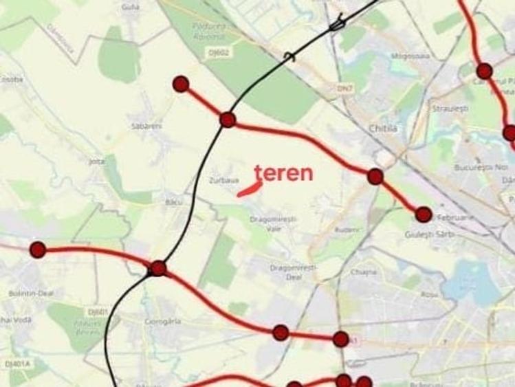 Teren 2.456 mp Zurbaua 2 fronturi stradale | A0 la 2 km | Asfalt + utilitati - 6