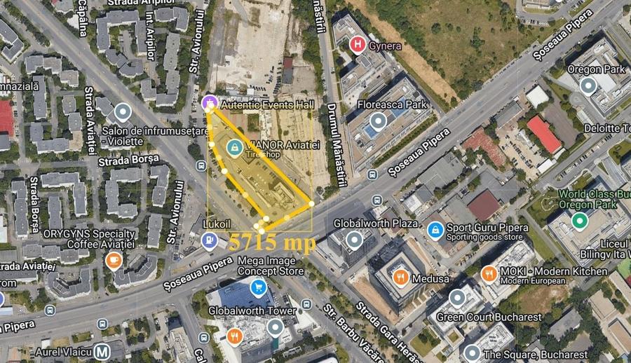 Teren Construcții intravilan de 5717 mp, în Aviației