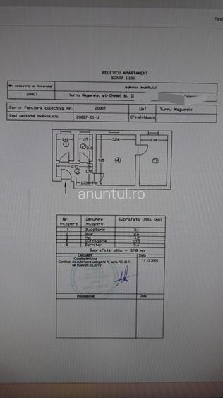 Apartament cu 2 camere decomandat în Central