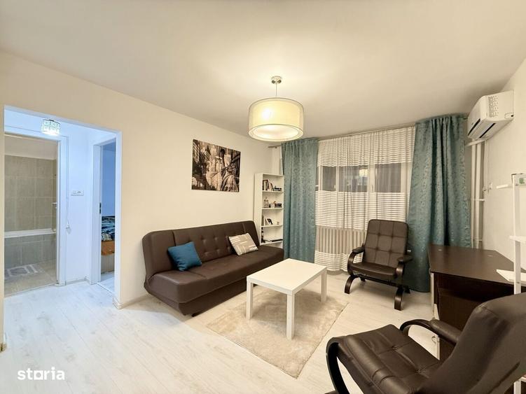 Apartament cu 2 camere semidecomandat, mobilat în Victoriei