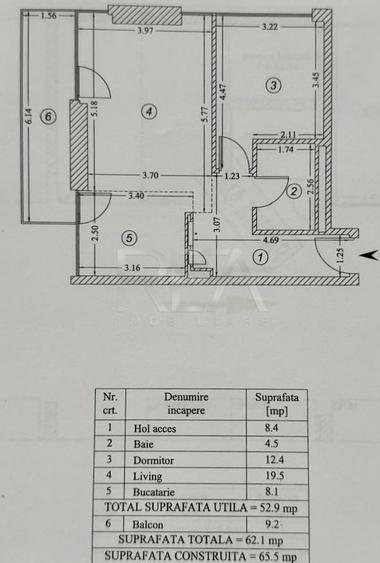 Apartament cu 2 camere decomandat, mobilat în Floreasca