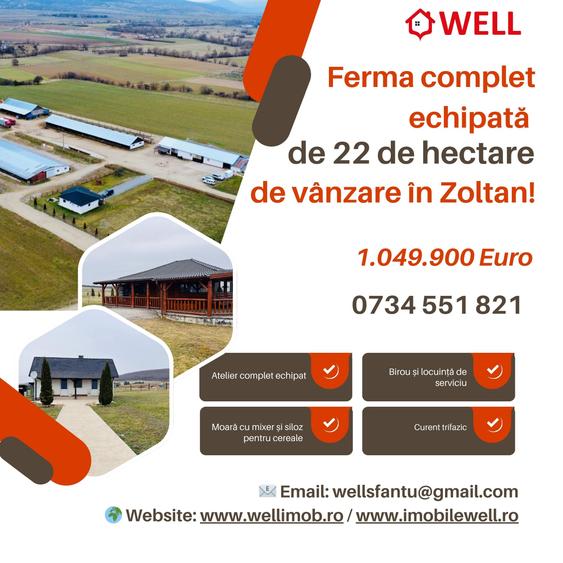 Teren agricol intravilan de 22 mp, în Zoltan