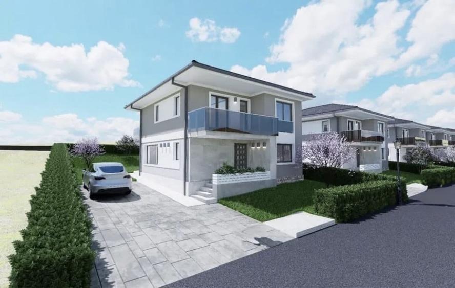Casă cu 5 camere cu Teren 500 Mp în Chinteni