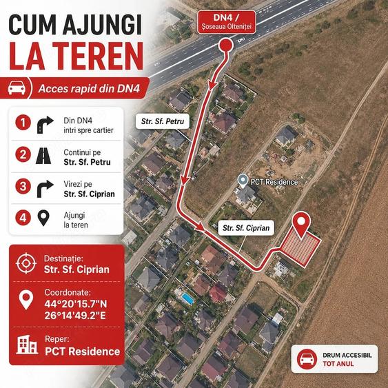 Teren intravilan 414 mp Cartier Allegria Residence, Pope?ti-Leordeni ?oseaua Olteni?ei Nr 146 - 4