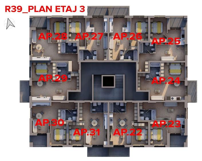 Apartament nou complex ARED - Comision 0% - 4