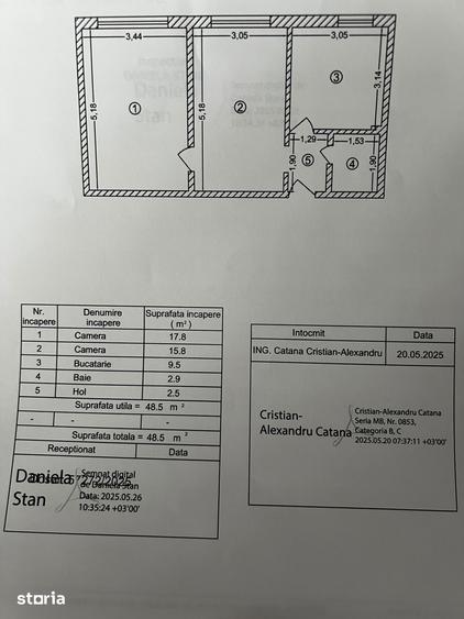Apartament cu 2 camere în Titan