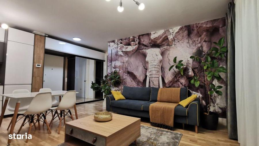 Apartament cu 2 camere, mobilat în Tei
