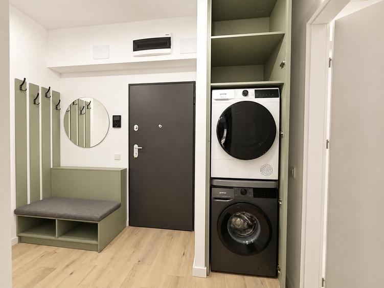 Apartament cu 2 camere semidecomandat, mobilat în Pipera