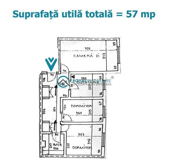 Apartament cu 3 camere decomandat în Democrației