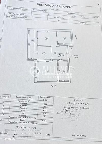 Apartament cu 3 camere, mobilat în Energia