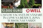 Casa de vacan?a de vanzare in comuna Bradu?, zona turistica Kuvaszo!