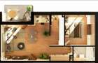 Apartament 2 CAM, SU 58.11 MP, 1 BALCON in zona INTRE LACURI - 3