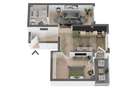 Apartament semifinisat, cu 2 camere, 44mp, balcon, in Apahida - 1