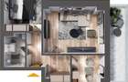 Apartament 2 camere decomandat 67,49 mp Bucatarie separata .ba12,63 mp - 5