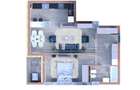 Apartament 2 camere Copou , 60 metri, etaj 2 Cod:155749