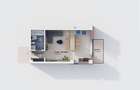 Ap.artament 1 camera, 42mp, 51680euro cu TVA-Bucium - 1
