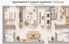 Apartament SAD_CU 3 CAMERE_NOU_langa Penny Drumul Cetatii - 1