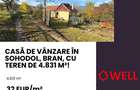 Casa de vanzare in Sohodol, Bran, cu teren de 4.831 m2!