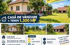 Casa veche, teren 1300mp, 2 fronturi, strazi asfaltate