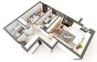 Apartament cu 2 camere decomandat în Vișani - 6 Apartament cu 2 camere decomandat în Vișani - 6