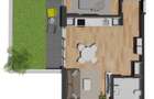 Apartament de 2 camere, finisat, cu gradina, zona VIVO - 3