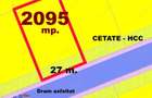 Teren Intravilan PUZ 4000 mp cu L=30 m P+1+M CETATE HCC Asfalt Bransat Utilitati - 1