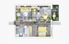 Apartament 2 camere, 44 mp, parcare, semifinisat, Omnia Residence - 2