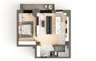 Apartament cu 2 camere în Bucium - 5