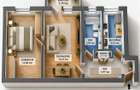 Exclusivitate -  Tomis Nord 2 camere etaj 2 - centrala gaze
