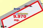 OKAZIE! Teren Intravilan Partos Su. 9970 mp d= 221 ml Drum public Util - 2