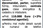 Dacia, bd. Tomis, de vanzare apartament 2 camere, parter, gaze, 110.000€ - 4