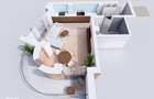 Apartament 1 camera Visani , 41 metri, etaj 2 Cod:160106 - 3