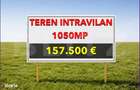 Teren 1050 mp cu 2 fronturi stradale 36/24m, constructie rezidentiala, - 1