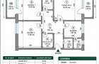 Apartament cu 3 camere decomandat Zona Stejari, Boto?ani - 74,32 Mp - 5