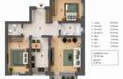 Apartament 3 camere, 2 bai , 72 mp + 4 mp terasa - 1