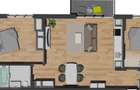 Apartament cu 2 camere semidecomandat în Florești - 8