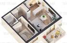 Apartament 2 camere, incalzire in pardoseala, finisaje premi - 3