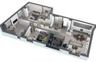Apartament cu 4 camere semidecomandat în Central - 1