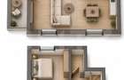 Apartament cu scara interioara cu 4 camere și terasă, 106,60 mp - 1
